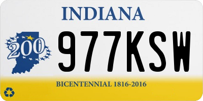 IN license plate 977KSW