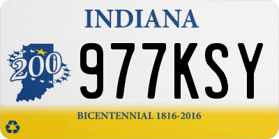 IN license plate 977KSY