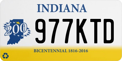 IN license plate 977KTD