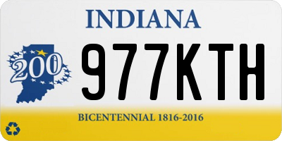 IN license plate 977KTH