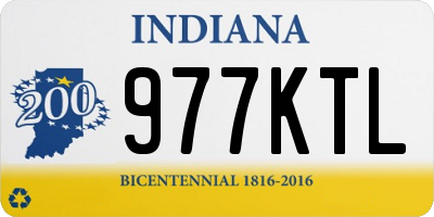 IN license plate 977KTL