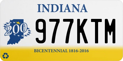 IN license plate 977KTM
