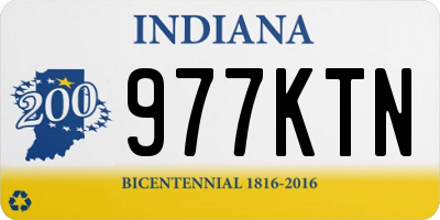 IN license plate 977KTN