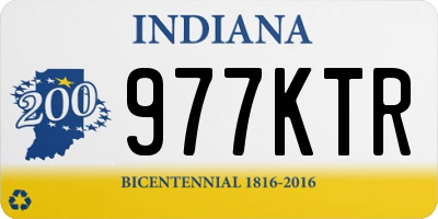 IN license plate 977KTR