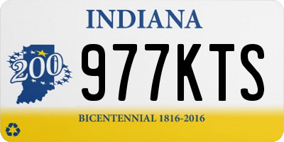 IN license plate 977KTS