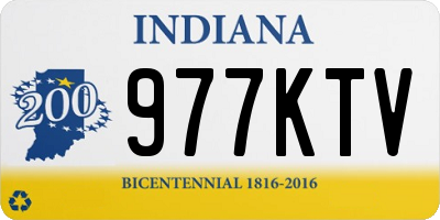 IN license plate 977KTV
