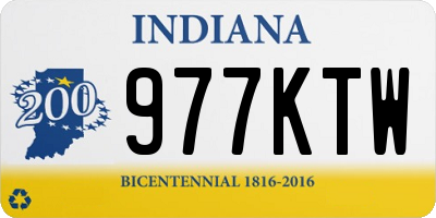 IN license plate 977KTW