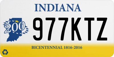 IN license plate 977KTZ