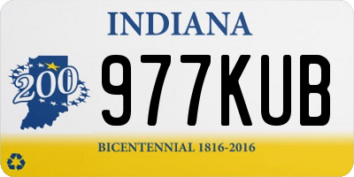 IN license plate 977KUB