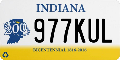 IN license plate 977KUL
