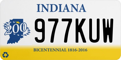 IN license plate 977KUW