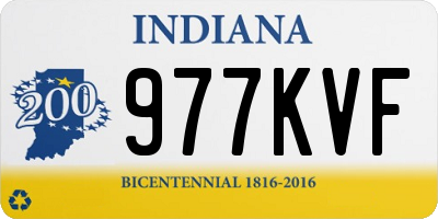 IN license plate 977KVF