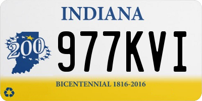 IN license plate 977KVI