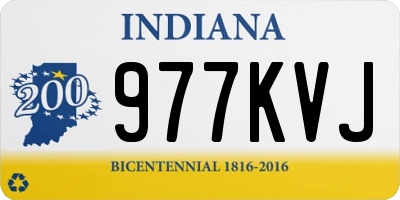 IN license plate 977KVJ
