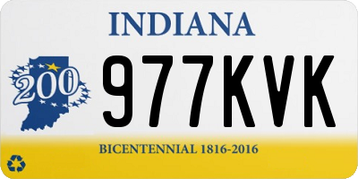 IN license plate 977KVK