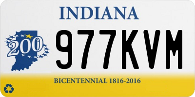 IN license plate 977KVM