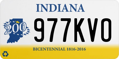 IN license plate 977KVO