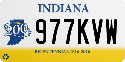 IN license plate 977KVW