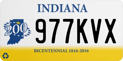 IN license plate 977KVX