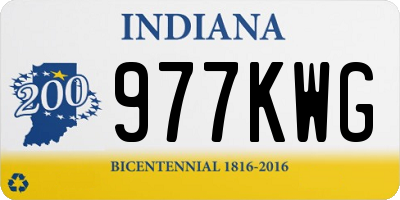 IN license plate 977KWG
