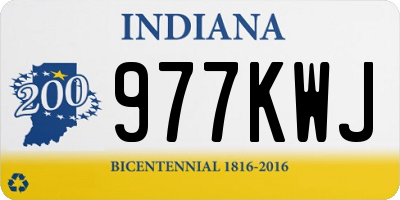IN license plate 977KWJ