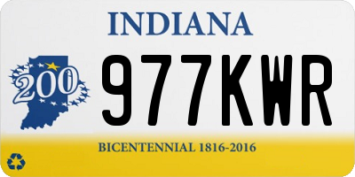IN license plate 977KWR