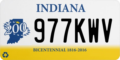 IN license plate 977KWV