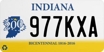 IN license plate 977KXA