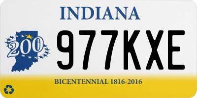IN license plate 977KXE