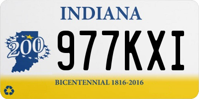 IN license plate 977KXI