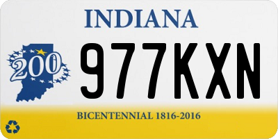 IN license plate 977KXN
