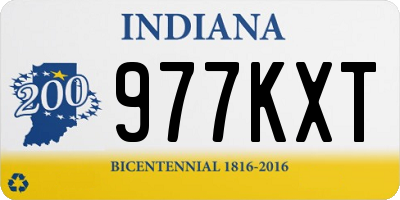 IN license plate 977KXT