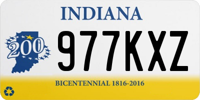 IN license plate 977KXZ