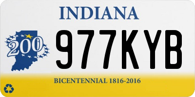 IN license plate 977KYB