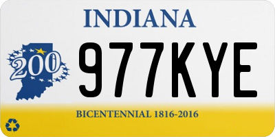 IN license plate 977KYE