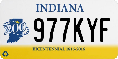 IN license plate 977KYF