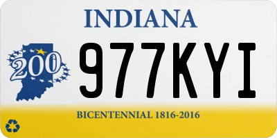 IN license plate 977KYI