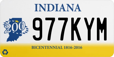 IN license plate 977KYM