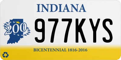 IN license plate 977KYS