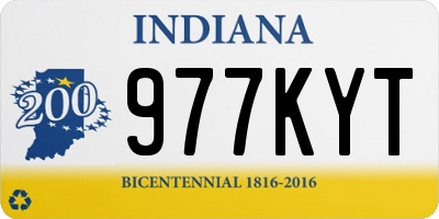 IN license plate 977KYT