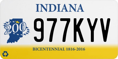 IN license plate 977KYV