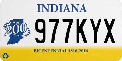 IN license plate 977KYX