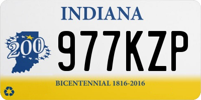 IN license plate 977KZP