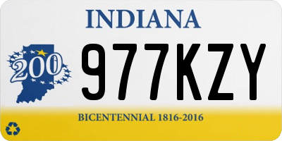 IN license plate 977KZY