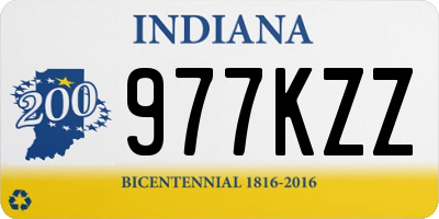 IN license plate 977KZZ