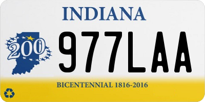 IN license plate 977LAA