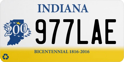 IN license plate 977LAE