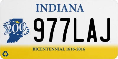 IN license plate 977LAJ
