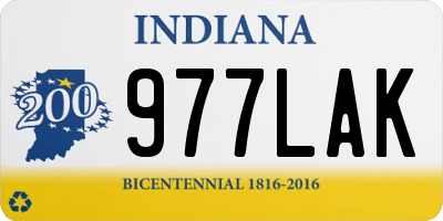 IN license plate 977LAK