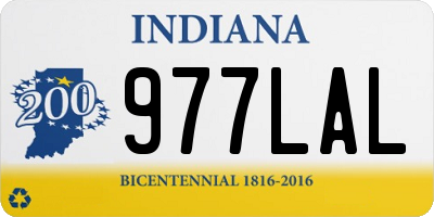 IN license plate 977LAL